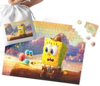 PUZZLE - SPONGEBOB WZORY Z BAJEK I GIER PREZENT DLA DZIECI 120el + WORECZEK