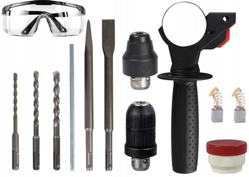 MŁOTOWIERTARKA WIERTARKA z udarem MŁOT UDAROWY MOCNA SDS+ 2600W +kabel 2,8m na Arena.pl