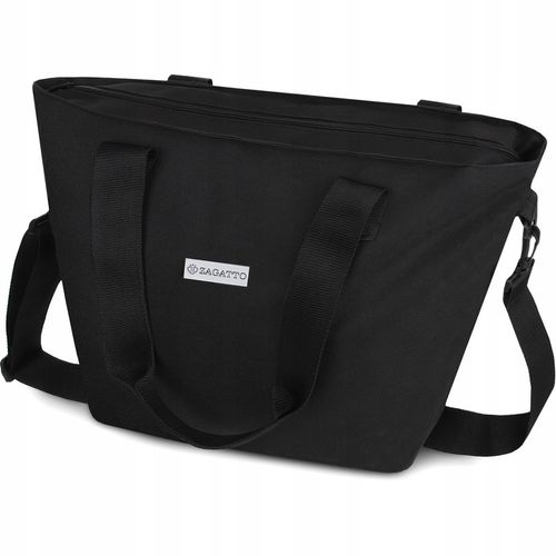 ZAGATTO Shopperka torebka damska duża torba czarna pojemna torebka shopper na Arena.pl