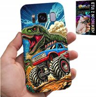 ETUI DO SAMSUNG GALAXY S8 -DINOZAUR W MONSTERTRUCKU WZORY DLA DZIECI
