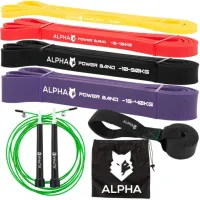 ZESTAW 4 GUMY OPOROWE DO ĆWICZEŃ UCHWYT GRATIS ALPHA