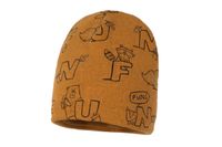 BROEL IDZI czapka dla chłopca na jesień miodowy 50-52