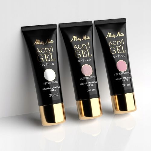 3x Akrylożel Budujący Do Paznokci MOLLYNAILS 30g Wybór Kolorów + na Arena.pl