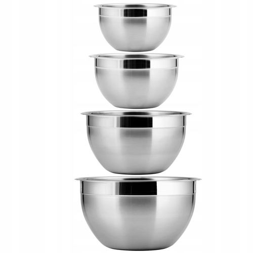 MISKI METALOWE stalowe GŁĘBOKIE NIERDZEWNE KOMPLET MISEK KUCHENNYCH ZE STAL na Arena.pl