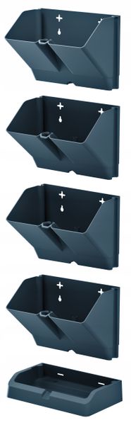Ogród wertykalny wiszący MINI CASCADE IO1W200 | Antracyt, Wymiary 11.4x19.5x47.5 cm, Kolor Antracyt, Prosperplast zdjęcie 6