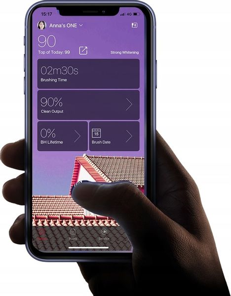 OCLEAN X Pro szczoteczka soniczna do zębów fiolet zdjęcie 4