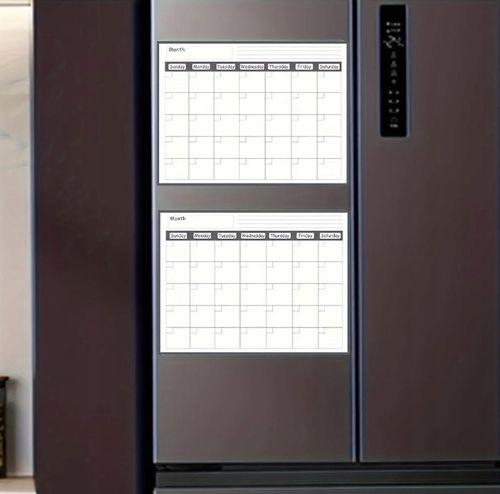 PLANER NA LODÓWKĘ MIESIĘCZNY Kalendarz magnetyczny Tablica + Gąbka MARKERY na Arena.pl