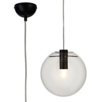 Skandynawska lampa wisząca Tonda ST-8722P-S black Step kula przezroczysta