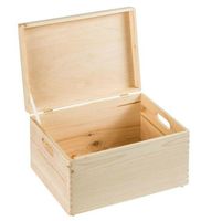 Pojemnik z pokrywa skrzynka CRUZ 40x24x30cm pojemność 28,8l sosna fra