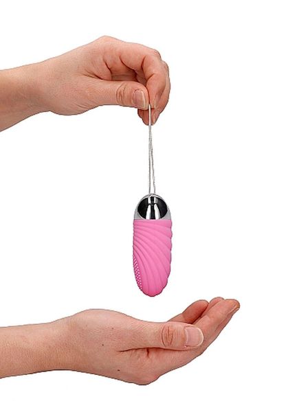 Ethan - Rechargeable Remote Control Vibrating Egg - Pink zdjęcie 8