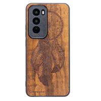 Drewniane Etui Bewood do Oppo Reno 12 5G  ŁAPACZ SNÓW IMBUIA