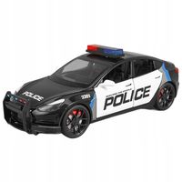 TESLA MODEL 3 METALOWY MODEL SAMOCHODU 1:24 DŹWIĘK ŚWIATŁO CZARNY POLICYJNY