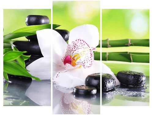 70 90CM OBRAZ 3 ELEM KAMIENIE SPA STORCZYK ŚCIENNY DRUK PŁÓTNO na Arena.pl