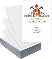 Ulotki A6 100 szt firmowe reklamowe + PROJEKT GRATIS BLACHARSKIE USŁUGI