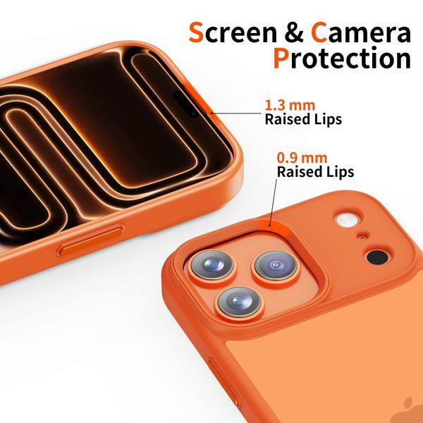 tech-protect magmat iphone 17 pro matte cosmic orange zdjęcie 4