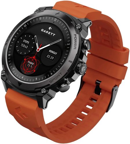Smartwatch GARETT Atom Stalowy Czarny na Arena.pl
