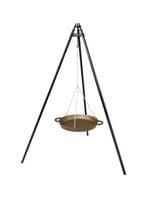 Patelnia żeliwna 40cm + trójnóg grill kociołek