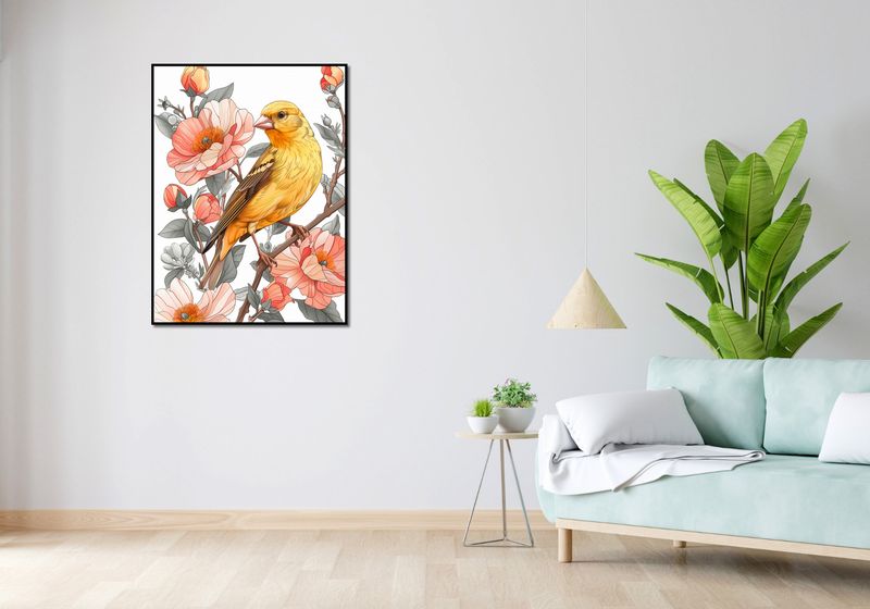 Plakat 75x100cm Wiosenny Śpiewaczek zdjęcie 4