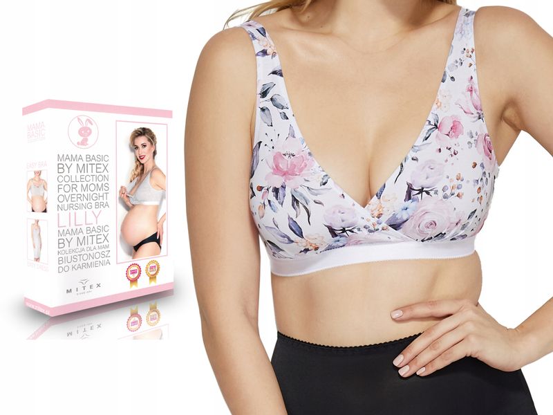 Mitex Lilly Biustonosz do Karmienia Kwiatowy S zdjęcie 1