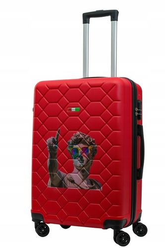 PERSONALIZOWANA WALIZKA Z DOWOLNYM NADRUKIEM ROZMIAR ŚREDNI 60L BAGIA na Arena.pl