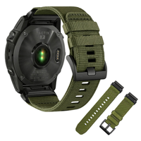 Pasek do Garmin Fenix 5s 6s 7s nylon opaska bransoleta na zegarek zielony