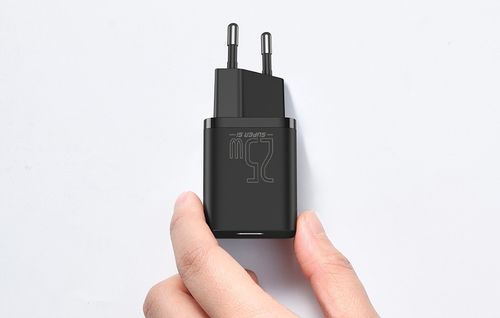 BASEUS LEKKA ŁADOWARKA SIECIOWA ZASILACZ KOSTKA USB-C PD 25W AC 100-240V na Arena.pl