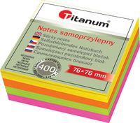 notes samoprzylepny neon kostka 76x76 mm titanum