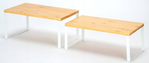 REGAŁ KUCHENNY NA PRZYPRAWY DREWNIANY PÓŁKA ORGANIZER STOJAK BIUROWY na Arena.pl