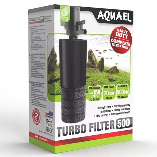 AQUAEL TURBO 500 - FILTR WEWNĘTRZNY 150L + GRATISY na Arena.pl