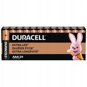 Alkaliczne baterie Duracell AAA LR3 24szt.