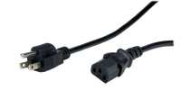 POS AC-US cable C13-YJT3[10A]/NEMA5-15P[10A]125V SVT 18AWG L-1500 black