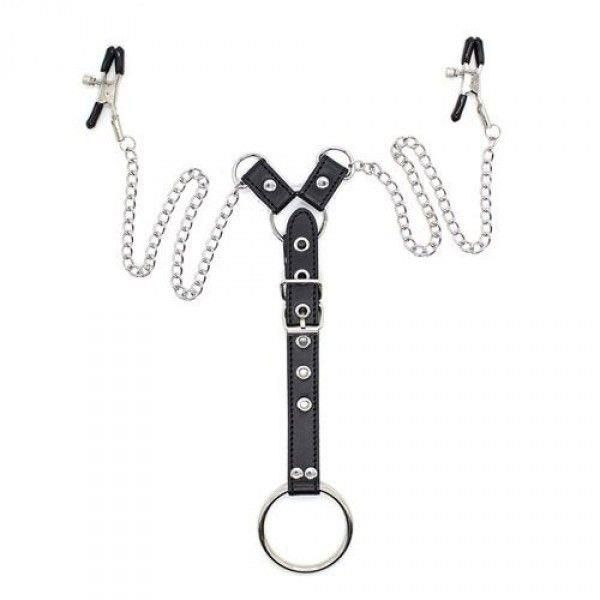 Stymulator-Penitence Man Nipples Clamps Black zdjęcie 1