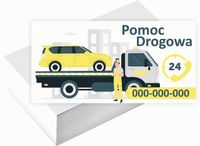 Wizytówki firmowe Foliowane 1000szt dużo wzorów POMOC DROGOWA