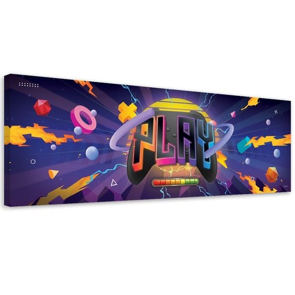 Emaga Obraz na płótnie, Symbole gry - 120x40 zdjęcie 1