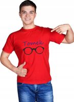 KOSZULKA z imieniem dla chłopaka OKULARY