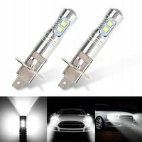 2x PRZEDNIE ŚWIATŁA PRZECIWMGIELNE LED H1 BIAŁA 6000K 12-24V CANBUS 3600LM