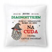 Poduszka Dla Diagnostyka Na Urodziny Prezent Z Nadrukiem Ze Zdjęciem