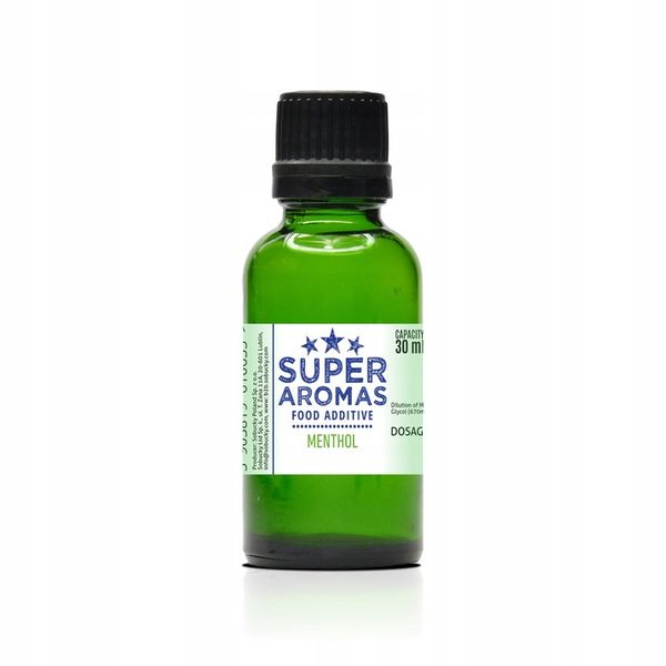 SUPER AROMAS Dodatek Spożywczy MENTHOL 30 ml zdjęcie 4