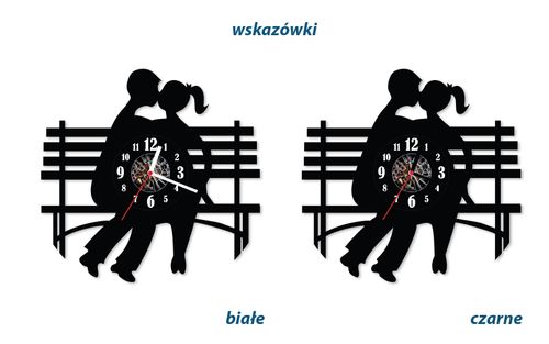 Zegar ścienny z płyty winylowej Zakochana Para 52.5 na Arena.pl