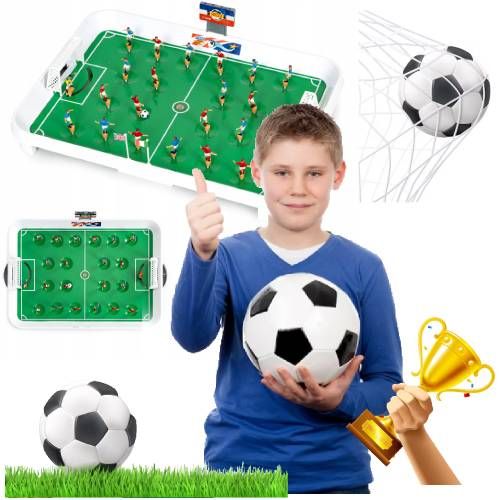 Piłkarzyki Sprężynowe XXL Piłka Duże Gra do Piłki Nożnej 22 Piłkarzy Dzieci na Arena.pl