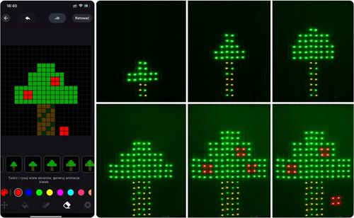 KURTYNA LED 2x2 ŚWIĄTECZNA GIRLANDA STEROWANA TELEFONEM APLIKACJA BLUETOOTH na Arena.pl
