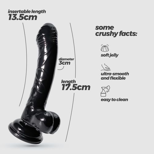 Crushious Hudini Jelly Anal Dildo Black na Arena.pl