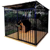 Kojec dla Psów 2x2m - Drewniana podłoga ID582