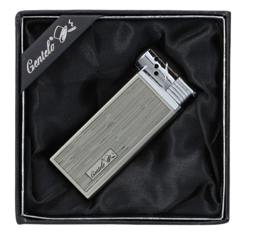 Srebrna Zapalniczka Fajkowa Płomieniowa z Regulacją Płomienia Gentelo na Arena.pl