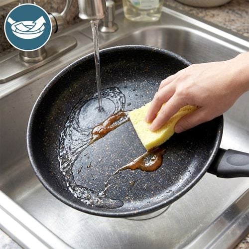 Patelnia granitowa BASIC LINE 28 cm na Arena.pl