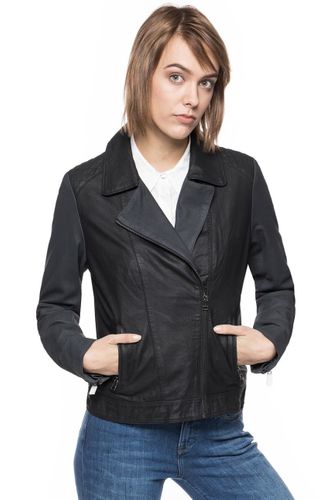 WRANGLER DAISY LEATHER JACKET BLACK W4070ZA01 M na Arena.pl