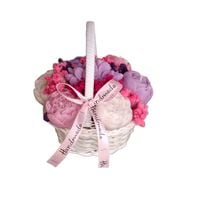 Flower Box Świece Sojowe Wieczny Bukiet Koszyk Ślub Urodziny Prezent