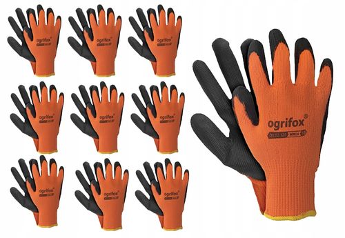 rękawice robocze / ocieplane / pomarańczowo-czarne / rozmiar: 10 - xl na Arena.pl