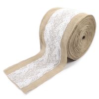 Bieżnik jutowy z koronką 30cm x 100m model 3