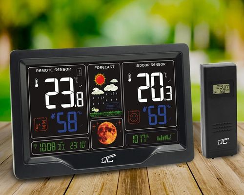 DOKŁADNA STACJA POGODOWA BEZPRZEWODOWY TERMOMETR WILGOTNOŚĆ PROGNOZA na Arena.pl